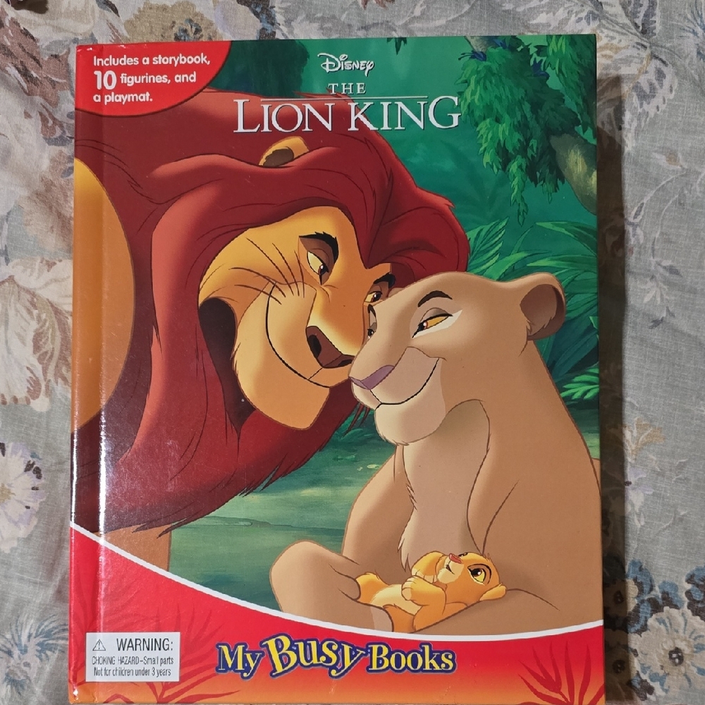 Disney The Lion King Busy Book Playset - Red, Green, Tan